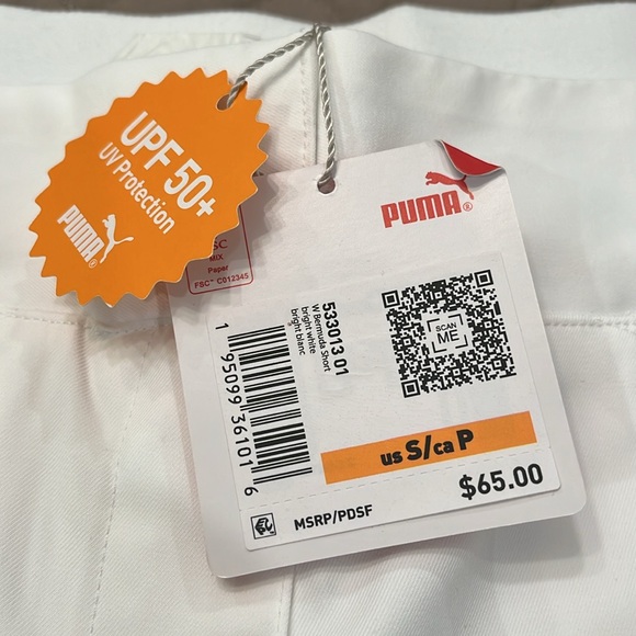 PUMA Women's White Bermuda Short/NWT/Small - Picture 8 of 15